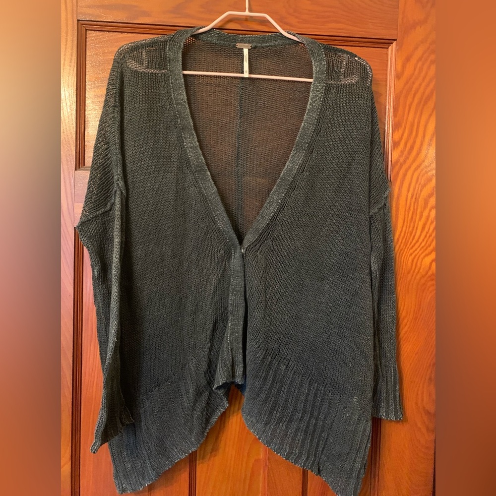 Women's Open Front Cardigan Sweater with buttons